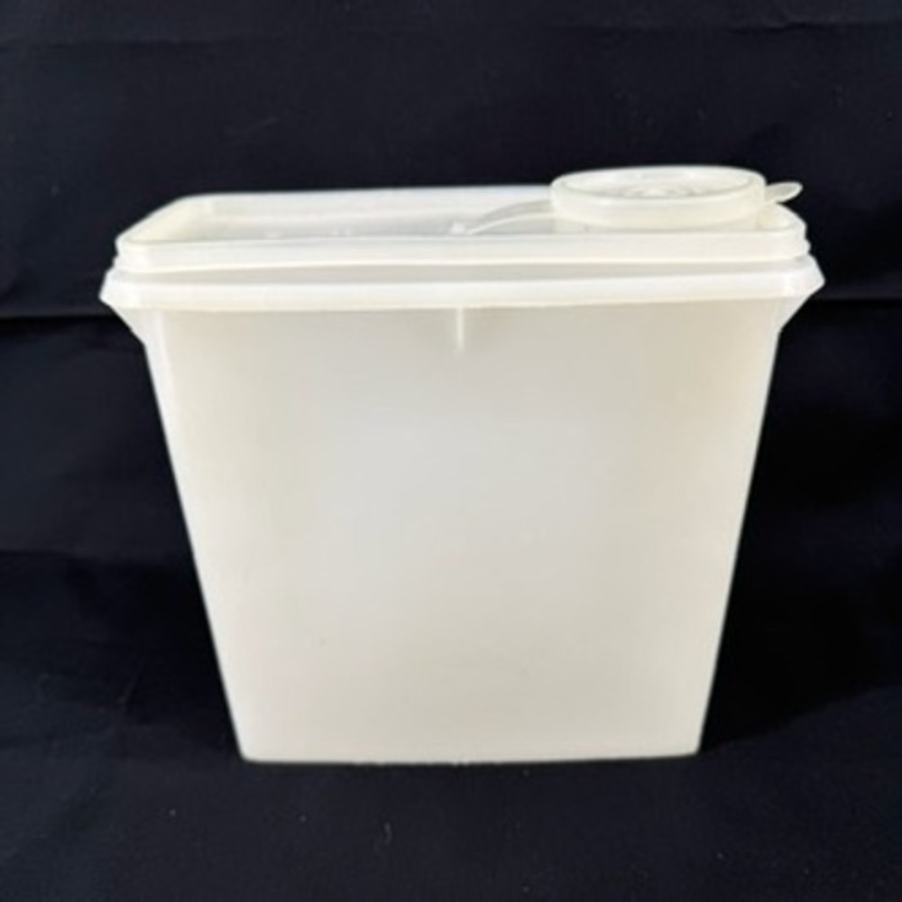 Tupperware‎ Store N Pour Cereal Dry Food Dispenser Container White Vintage 1647